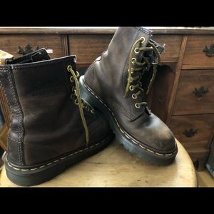 Authentic Brown Dr. Martens with new inserts!!!